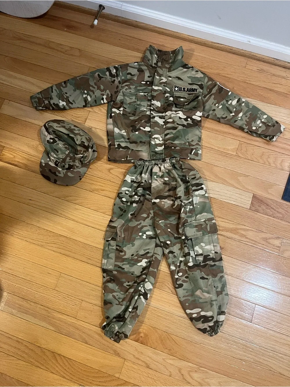 U.S. Army Kids Camo Costume Set - Green, Brown, Tan
